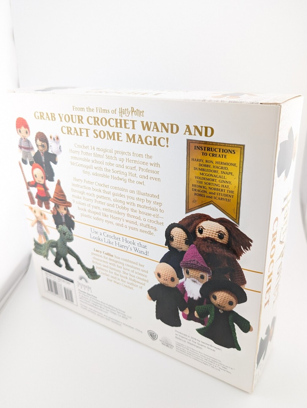 NWT Harry Potter Crochet Set - Yarn, Wand Hook, & Instructions NIB New Craft Kit - Picture 3 of 7